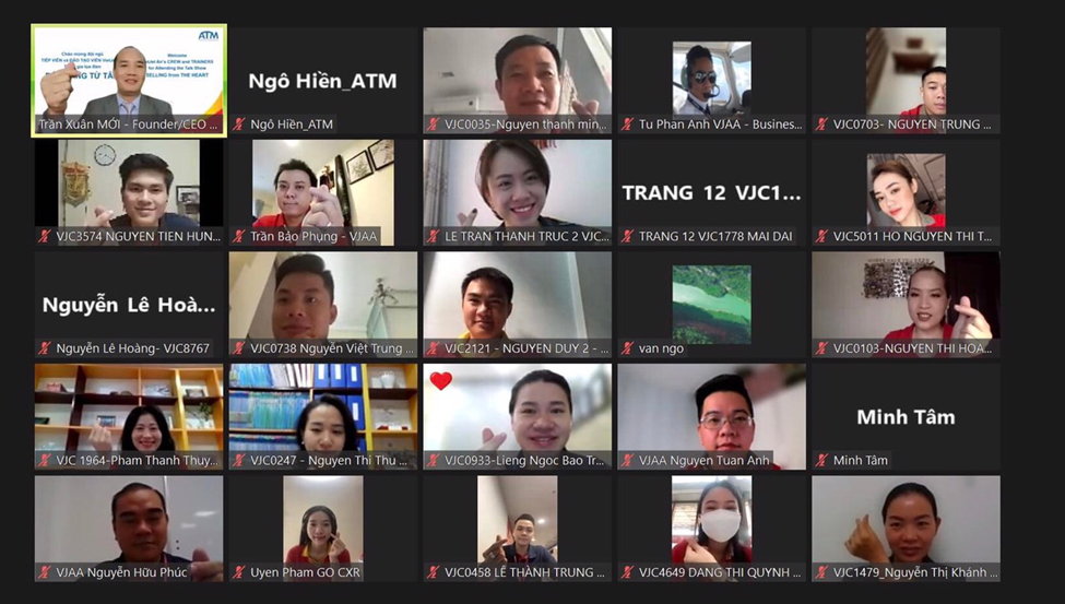 Nhân sự nòng cốt của VietJet Air tham gia Talk Show Bán Hàng Từ Tâm